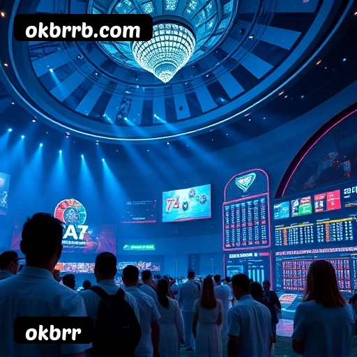 Interface do aplicativo okbrr mostrando jogos disponíveis no iOS e Android
