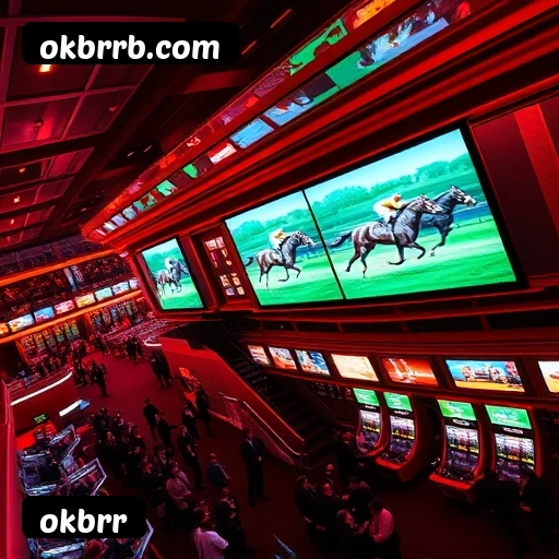 Plataforma okbrr mostrando interface moderna, jogos certificados e recursos de segurança licenciados